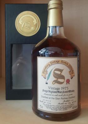 Glenrothes 1975 SV Vintage Collection Dumpy Oak Casks #10322 43% 750ml