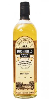 Bushmills 1989 Single Cask Rum Cask 7110 Binny's 53.7% 700ml