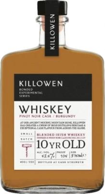Killowen 10yo KD Blended Experimental Series Burgundy Pinot Noir Cask US Market 52.5% 375ml