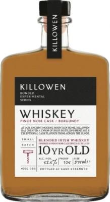 Killowen 10yo KD Blended Experimental Series Burgundy Pinot Noir Cask US Market 52.5% 375ml