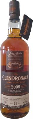 Glendronach 2008 Cask Bottling Pedro Ximenez Puncheon #13 Whiskybrother South Africa 63.7% 750ml