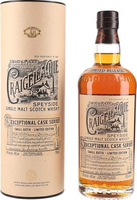 Craigellachie 1995 Exceptional Cask Series Batch No.CR1995 23yo The Discerning Traveller 46% 700ml