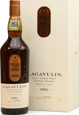 Lagavulin 1991 200th Anniversary Charity Bottling Sherry Butt 52.7% 700ml