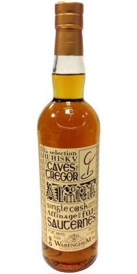 Armorik 1a selection Single Cask Sauternes Wine Cask 8015 Des Caves du Tregor 46% 700ml