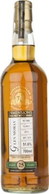 Glen Moray 1986 DT Dimensions Oak Cask #2311 51.6% 700ml