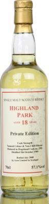 Highland Park 1989 AcL Private Edition #2995 57.1% 700ml