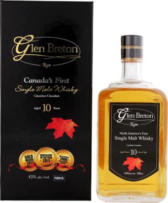 Glen Breton Rare 10yo North America's 1st 43% 700ml