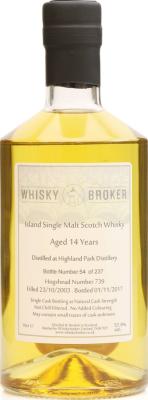 Highland Park 2003 WhB #739 57.9% 700ml