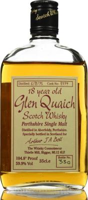 Glen Quaich 1975 WC 3974 59.9% 350ml