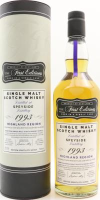 Speyside Distillery 1993 ED The 1st Editions Refill Hogshead HL 15001 59.4% 700ml