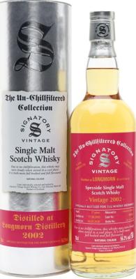 Longmorn 2002 SV The Un-Chillfiltered Collection Cask Strength Bourbon Barrel #800638 56.2% 700ml