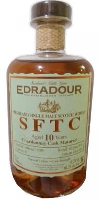 Edradour 2008 SFTC Chardonnay Cask Matured #87 61.2% 500ml