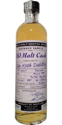 Glen Keith 1989 DL Advance Sample for the Old Malt Cask Refill Hogshead #887 50% 200ml