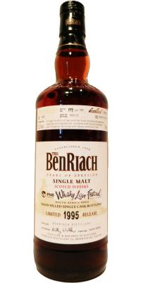 BenRiach 1995 Hand Filled Single Cask Bottling Tawny Port Pipe #5968 52.5% 750ml