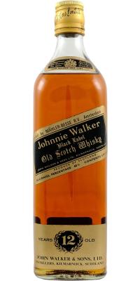 Johnnie Walker Black Label Extra Special Old Scotch Whisky Mahler Bresse Import 40% 750ml
