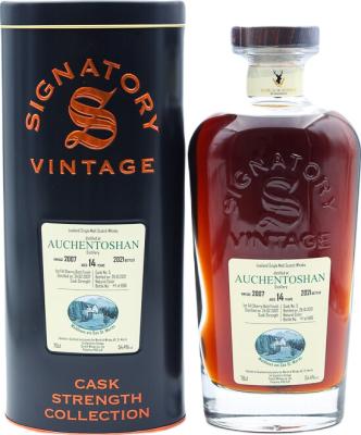 Auchentoshan 2007 SV 1st Fill Sherry Butt Finish World of Whisky AG St. Moritz 54.4% 700ml