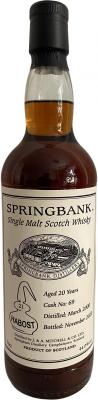 Springbank 2000 Private Bottling #69 Habost 44% 700ml