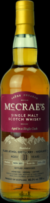 Blair Athol 2011 HL McCrae's Wine 46% 700ml