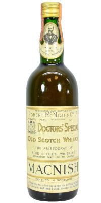 Doctors Special Old Scotch Whisky Spirit Import Genova Italy 43% 750ml