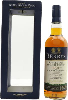 Longmorn 1992 BR Berrys #71775 58.6% 700ml