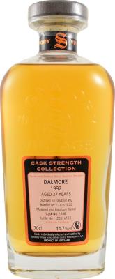 Dalmore 1992 SV Cask Strength Collection Bourbon Barrel #1748 44.7% 700ml
