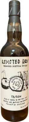 Blended Scotch Whisky 6yo PST TB BSW Redacted Bros Imported by DJK Import South San Francisco 46% 700ml