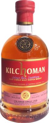 Kilchoman 2014 Single Cask for K&L Wines 1st fill bourbon STR Portuguese red wine cask K&L Wine Merchants 56.2% 750ml