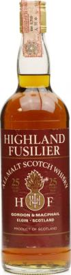 Highland Fusilier 25yo GM All Malt Scotch Whisky 40% 750ml