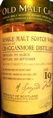 Cragganmore 1991 DL The Old Malt Cask Refill Hogshead DL 6547 50% 700ml