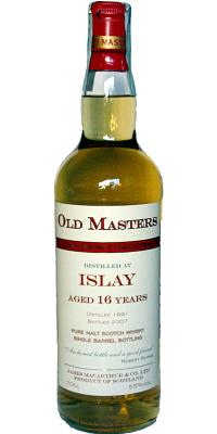 Islay 1991 JM Old Masters Cask Strength Selection 55% 700ml
