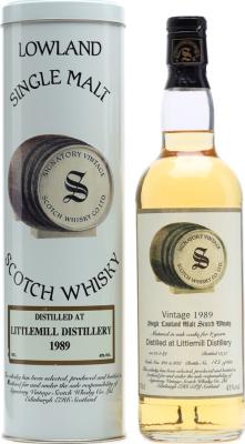 Littlemill 1989 SV Vintage Collection 8yo Oak Casks 881 + 82 43% 700ml