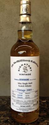 Bowmore 2001 SV The Un-Chillfiltered Collection Refill Butt #1365 46% 700ml