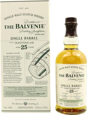 Balvenie 1990 Single Barrel Traditional Oak Casko no.7046 25yo 47.8% 700ml