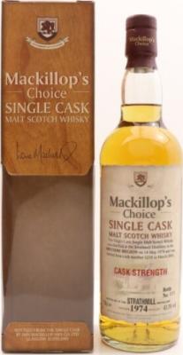 Strathmill 1974 McC Single Cask Cask Strength 31yo #1210 43.3% 700ml