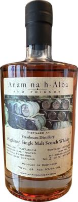 Strathearn 2014 ANHA Anam na h-Alba and Friends American Oak Octave 57.7% 700ml