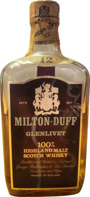 Miltonduff 12yo Square bottle 100% Highland Malt 43% 750ml