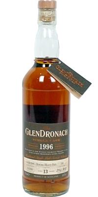Glendronach 1996 Single Cask Oloroso Sherry Butt #190 De Vidts Belgium 61.8% 700ml