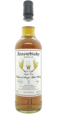 Ben Nevis 2008 BA buteljering #12 Sherry Cask 189 (part of) Aroswhisky 62.6% 700ml