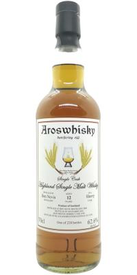 Ben Nevis 2008 BA buteljering #12 Sherry Cask 189 (part of) Aroswhisky 62.6% 700ml