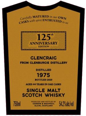 Glencraig 1975 GM Oak Cask 54.2% 750ml