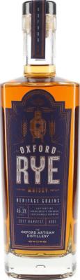 Oxford Rye Whisky 2017 Heritage Grains new American oak casks Batch 001 46.3% 700ml