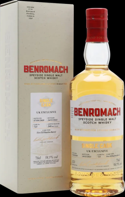 Benromach 2009 First Fill Bourbon Barrel UK Exclusive 58.5% 700ml