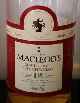 Macleod's 12yo IM MacLeod's Single Grain 40% 700ml