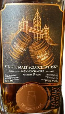 Mannochmore 2012 TSCL FF Tawny Port Wine Barrel Melody Whisky Bar 57.8% 700ml