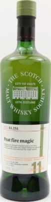 Caol Ila 2006 SMWS 53.251 Peat fire magic Refill Ex-Bourbon Hogshead 57.8% 700ml