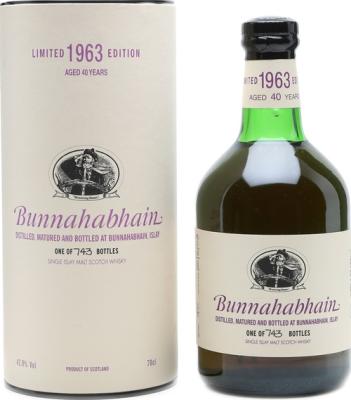 Bunnahabhain 1963 Feis Ile 2003 42.9% 700ml