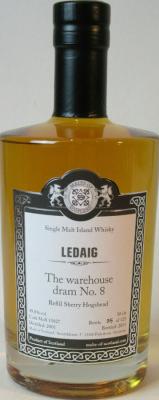 Ledaig 2001 MoS The warehouse dram #8 Refill Sherry Hogshead 49.8% 500ml