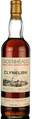 Clynelish 1972 CA White Label Cask Strength #5643 61.5% 700ml