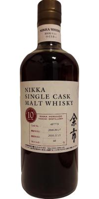 Yoichi 2006 Nikka Single Cask Malt Whisky 10yo #407778 60% 700ml