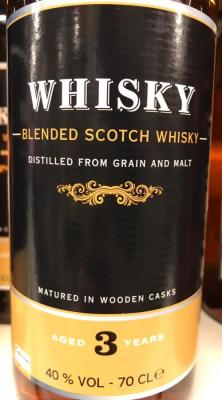 Whisky 3yo Blended Scotch Whisky Oak Colruyt Belgium 40% 700ml